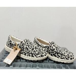 Dude Natural Collection Leopard Print Slip-On Shoes